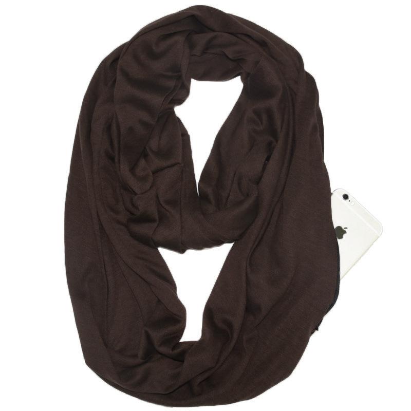 Anti-theft Infinity Scarf with Hidden Pocket - TrenzJar