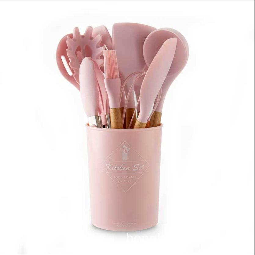 11-Piece Assorted Silicone Cooking Utensils Set - TrenzJar