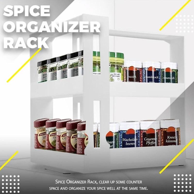 Multi-Function Rotating Kitchen Spice Organizer - TrenzJar