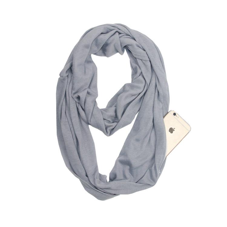 Anti-theft Infinity Scarf with Hidden Pocket - TrenzJar