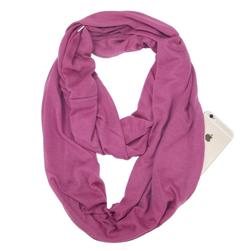 Anti-theft Infinity Scarf with Hidden Pocket - TrenzJar