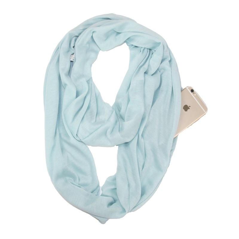 Anti-theft Infinity Scarf with Hidden Pocket - TrenzJar