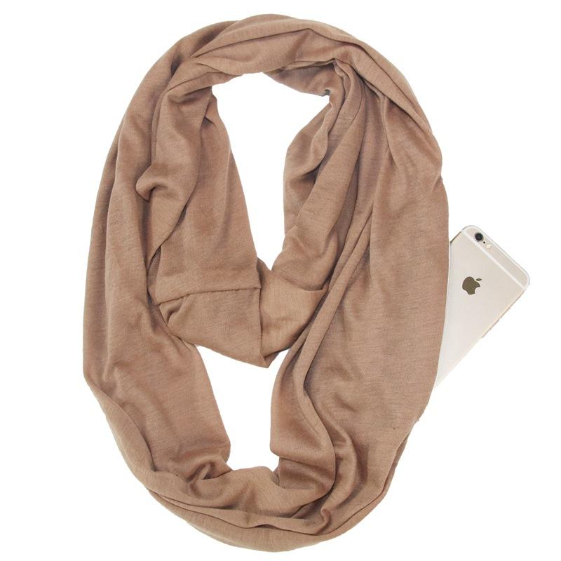 Anti-theft Infinity Scarf with Hidden Pocket - TrenzJar