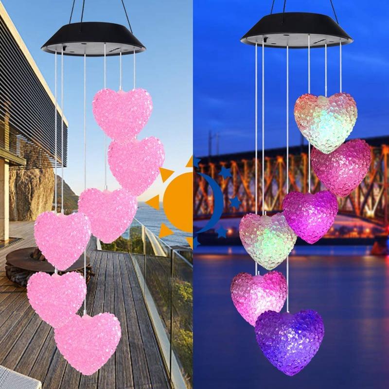 Solar Powered Color Changing LED Wind Chime - TrenzJar