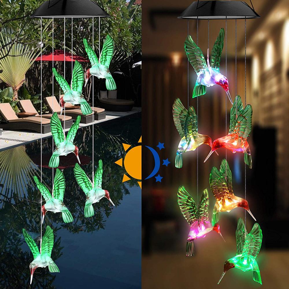 Solar Powered Color Changing LED Wind Chime - TrenzJar