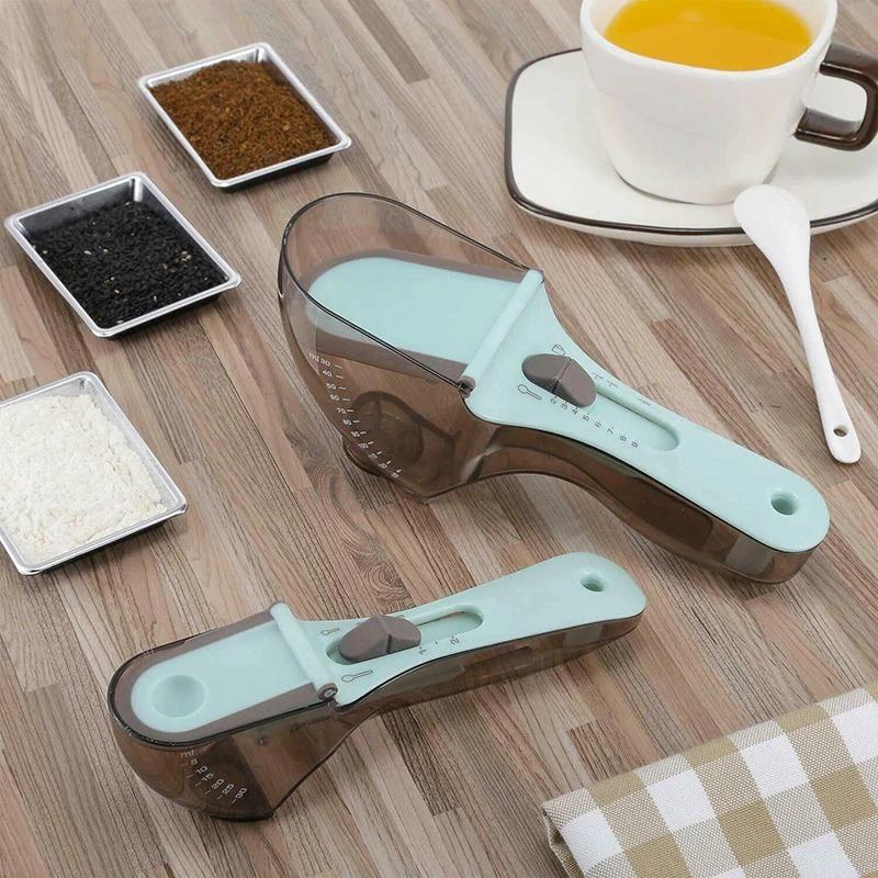 Measuring Spoon Set, Adjustable Measuring Spoon Multifunctional Measuring  Spoon Adjustable Measuring Cups Scale Baking Accessories For Spoons For