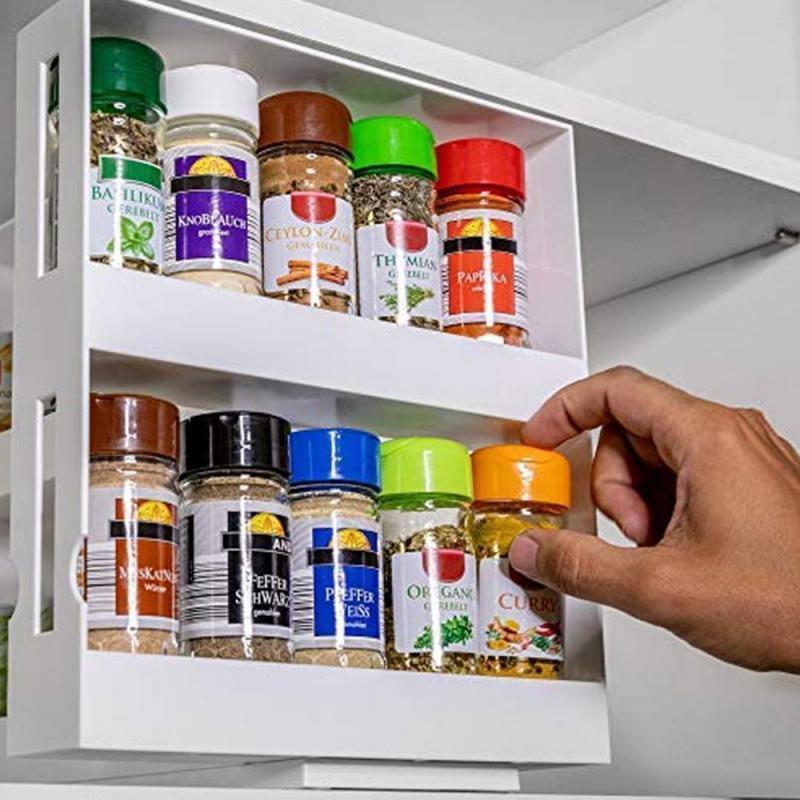 Multi-Function Rotating Kitchen Spice Organizer - TrenzJar