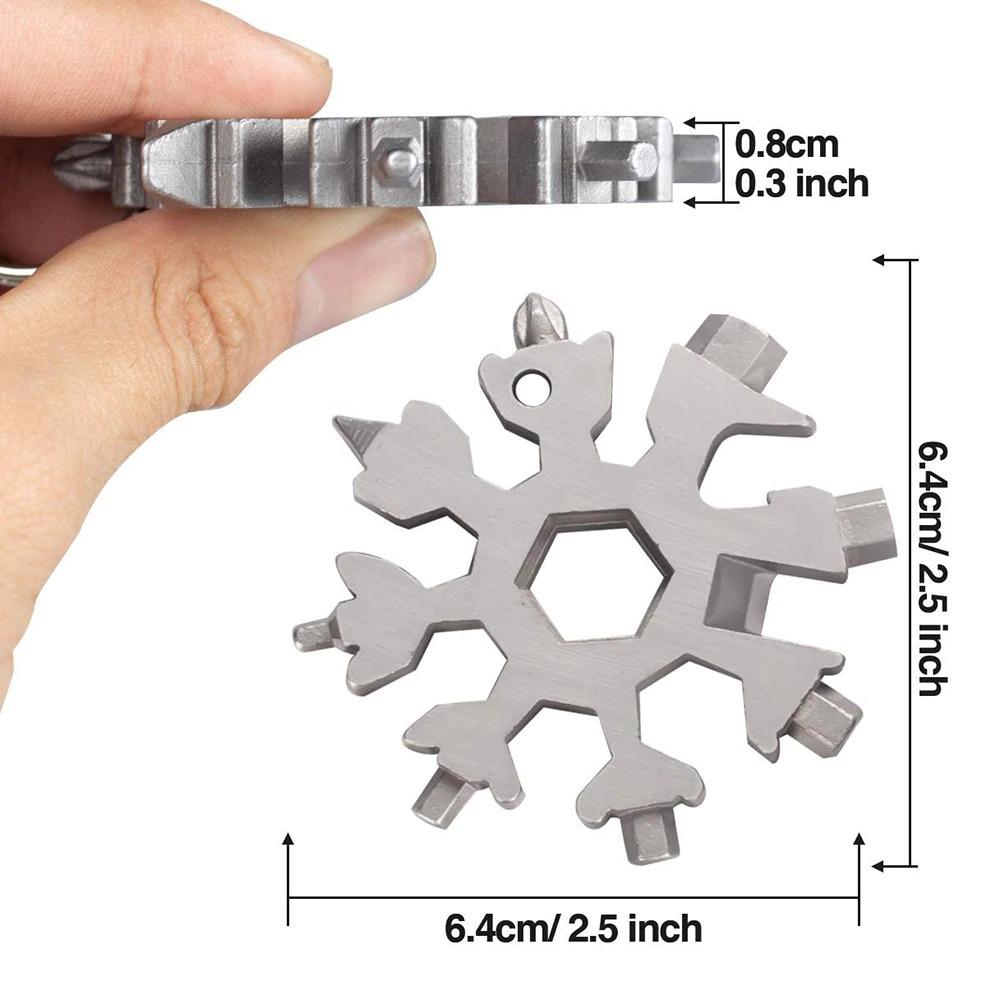 18-in-1 Snowflake Multi-Tool Card - TrenzJar