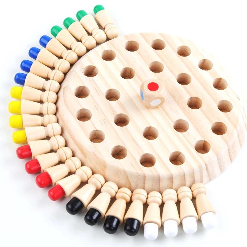 Wooden Match Stick Memory Chess Game - TrenzJar