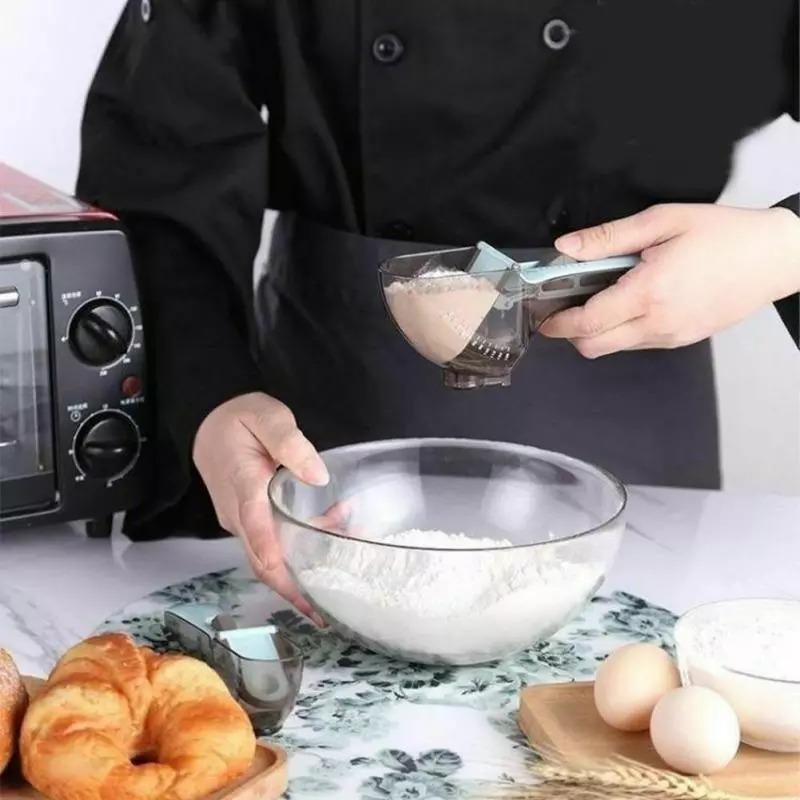 Kitchen Measuring Spoons Adjustable Sliding Utensils Cooking Baking Tool