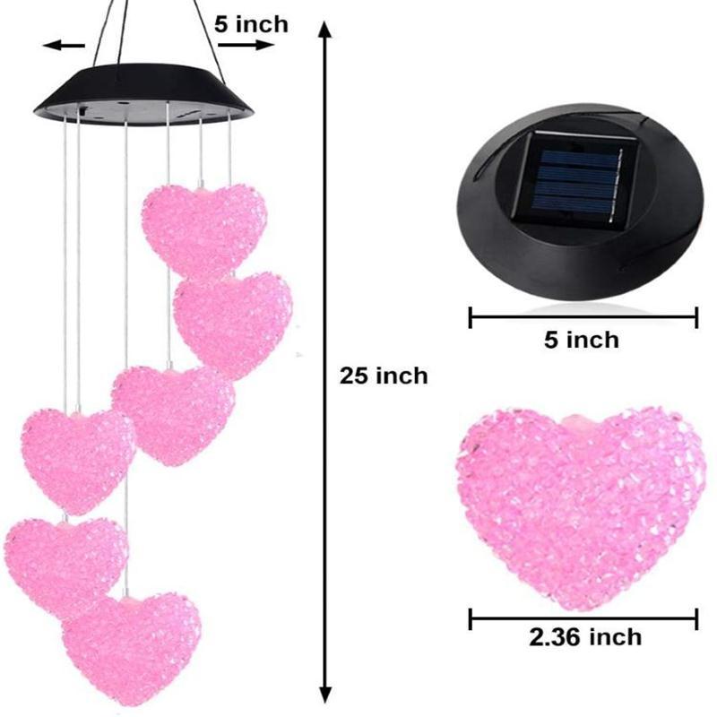 Solar Powered Color Changing LED Wind Chime - TrenzJar