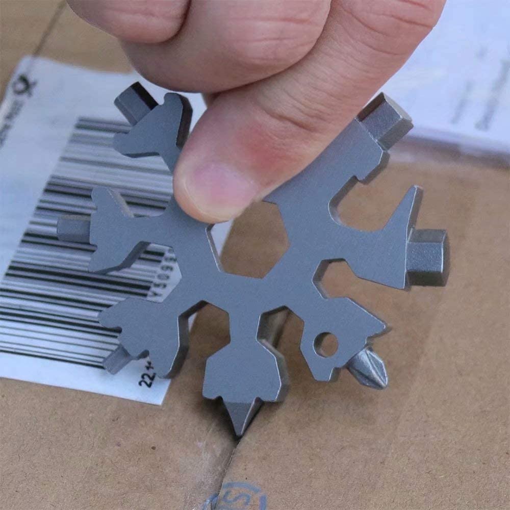 18-in-1 Snowflake Multi-Tool Card - TrenzJar